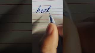 Healthy ✍️😍 | Beautiful Cursive Writing Practice #Shorts