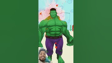 Hulk is down 😃🤗🫣#hulk Hulk play Squid game cookies test #hulk #superhero #superherorun