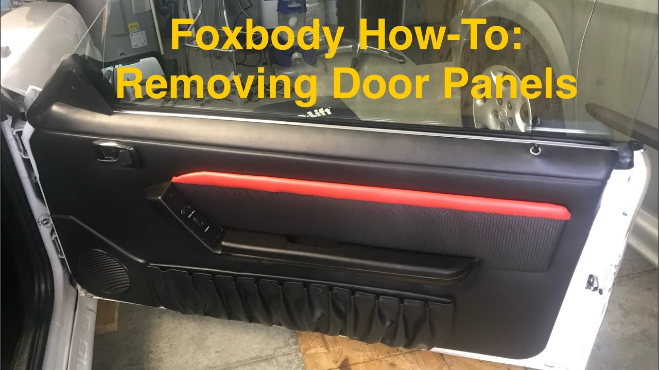 How to Remove Your Foxbody Mustang Door Panels YouTube