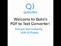 Extract Text from Any PDF | Free, Fast, and Secure PDF to Text Converter (OCR Powered)
