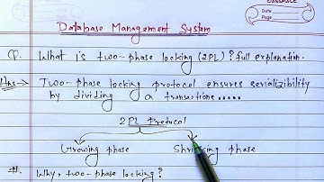 DBMS - Two Phase Locking Protocol | Database Management System