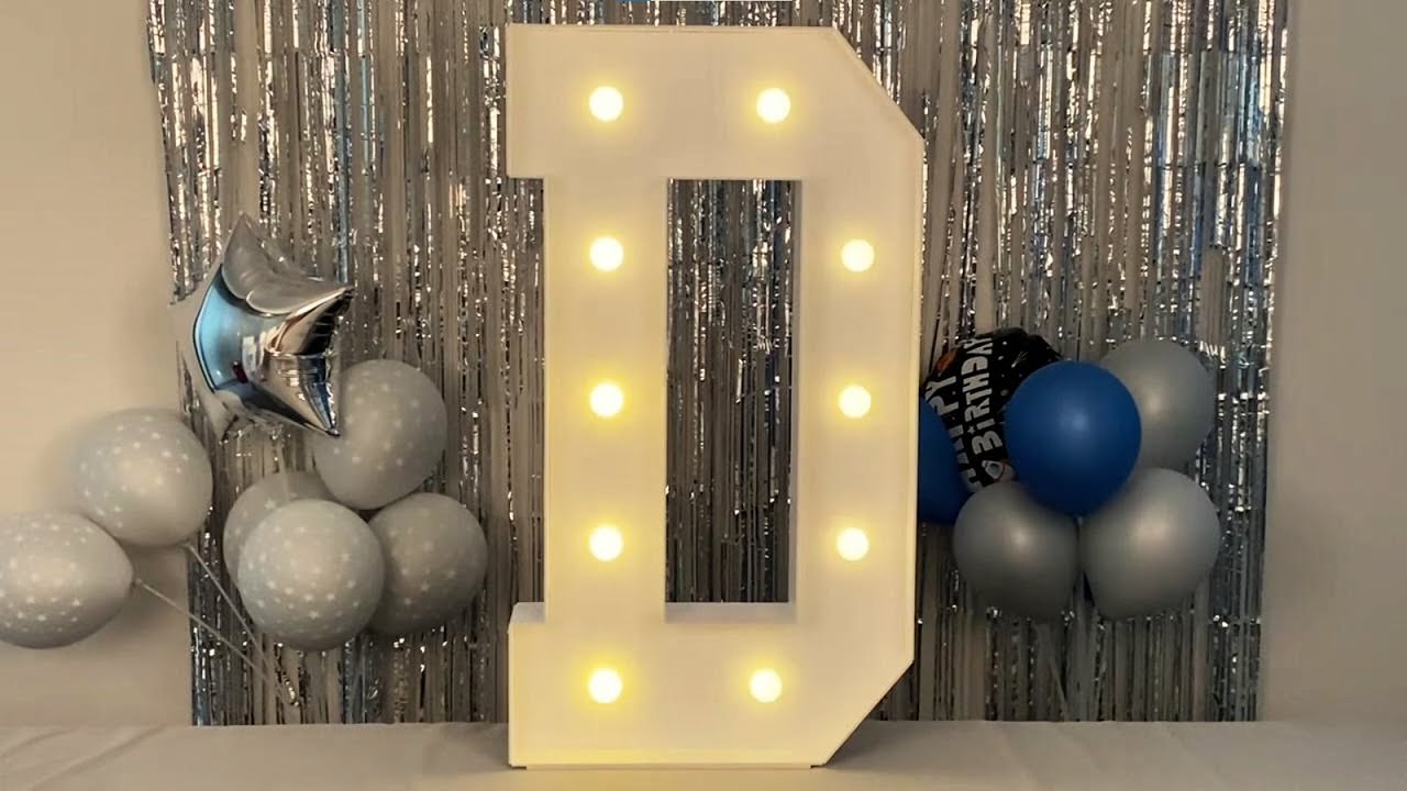 3FT Marquee Light Up Letter D Instruction
