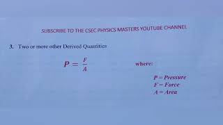 PHYSICAL QUANTITIES