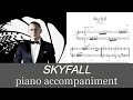 Skyfall - Adele (Piano accompaniment) - Cover