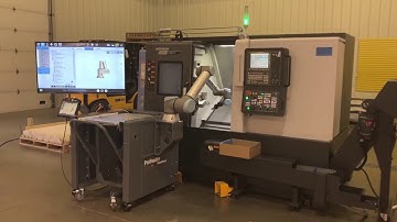 Machine Tending Doosan Lynx with ProCobots ProFeeder Collaborative Robot Unit