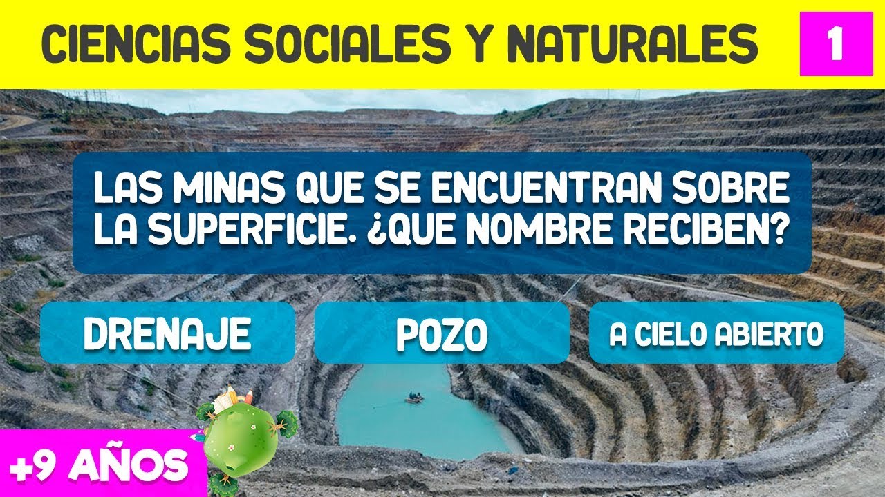 Preguntas de CIENCIAS SOCIALES Y NATURALES para niños desde los 9 años