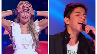 صوت و أداء رائع جعل لجنه تتجسس عليه في ذا فويس كولومبيا