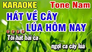 Full Karaoke Hát Về Cây Lúa Hôm Nay Nhạc Sống Tone Nam Em | Huỳnh Lê News