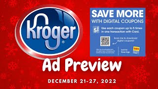 *NEW* Kroger AD PREVIEW for 12/21-12/27| 5x Digital Coupon Sale, 5x Weekly Digitals + More Deals!