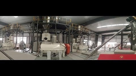 Automatic feeding dosing mixing  system for PVC pipe exturder production line