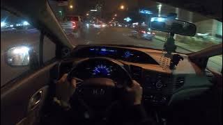 2012 Honda Civic EX - POV Night Drive
