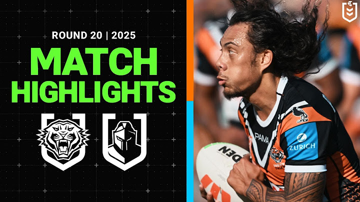 2025 NRL Match Highlights | Wests Tigers v Titans | Round 20