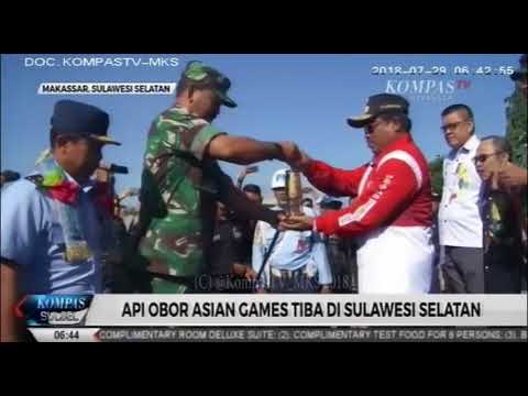 Api Obor ASIAN GAMES tiba di Makassar sabtu pagi #KSS