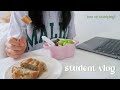 student vlog | at home, new clothes, study with me