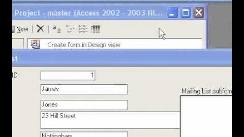 Microsoft Office Access 2003 Apply a filter when using an Access project