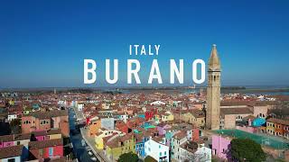 Beautiful Burano by drone! A day trip from Venice, Italy