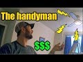 Handyman To The Elderly | Installing Ceiling Fans and Faucets | How Much to Charge | THE HANDYMAN |