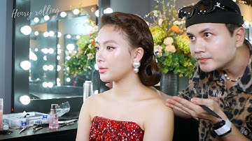 Asmr Vintage Side-Swept Roll Hair Styling for Day Event | Hieu Virus Makeup & Hair Academy