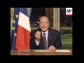 Chirac says no to any second resolution authorising war