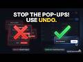 Stop Asking Your Users "Are You Sure?" (Do This Instead) -Concept 40 "Undo &amp; Destructive Actions UX"