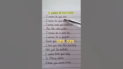 I Wanna Be Your Slave Lyrics