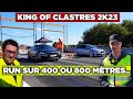 Duel de vitesse et de puissance des voitures des motos saffrontent 