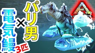 Ark Ps4版 ４１湿地帯探索へ バリオニクス デンキウナギ３匹の脅威 Yロウのアークサバイバルエボルブド Youtube