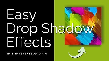 Canva Drop Shadow Effect In One Click | How To Add Drop Shadow Effect