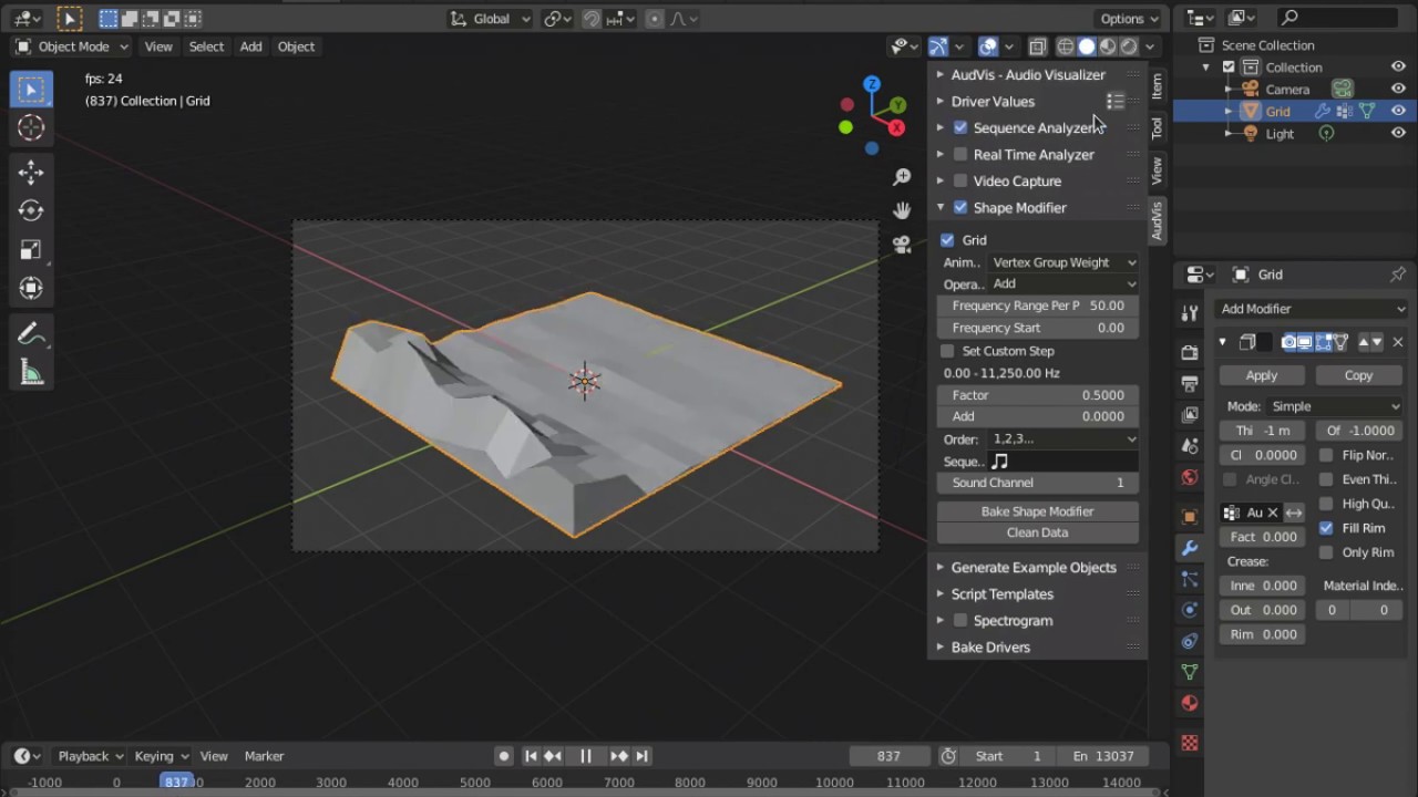 Shape Modifier with Solidify Modifier - YouTube