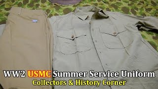 World War 2: USMC Summer Service Uniform | Collector's & History Corner