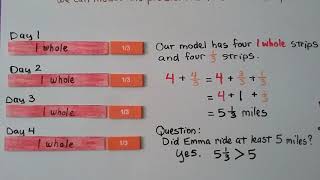 4th Grade Math 7.10, Word Problem Solving, Multi-Step with Fractions