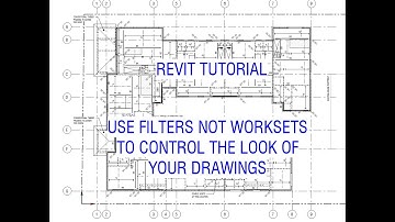 Revit Tutorial - Use FILTERS not WORKSETS for control of the look.