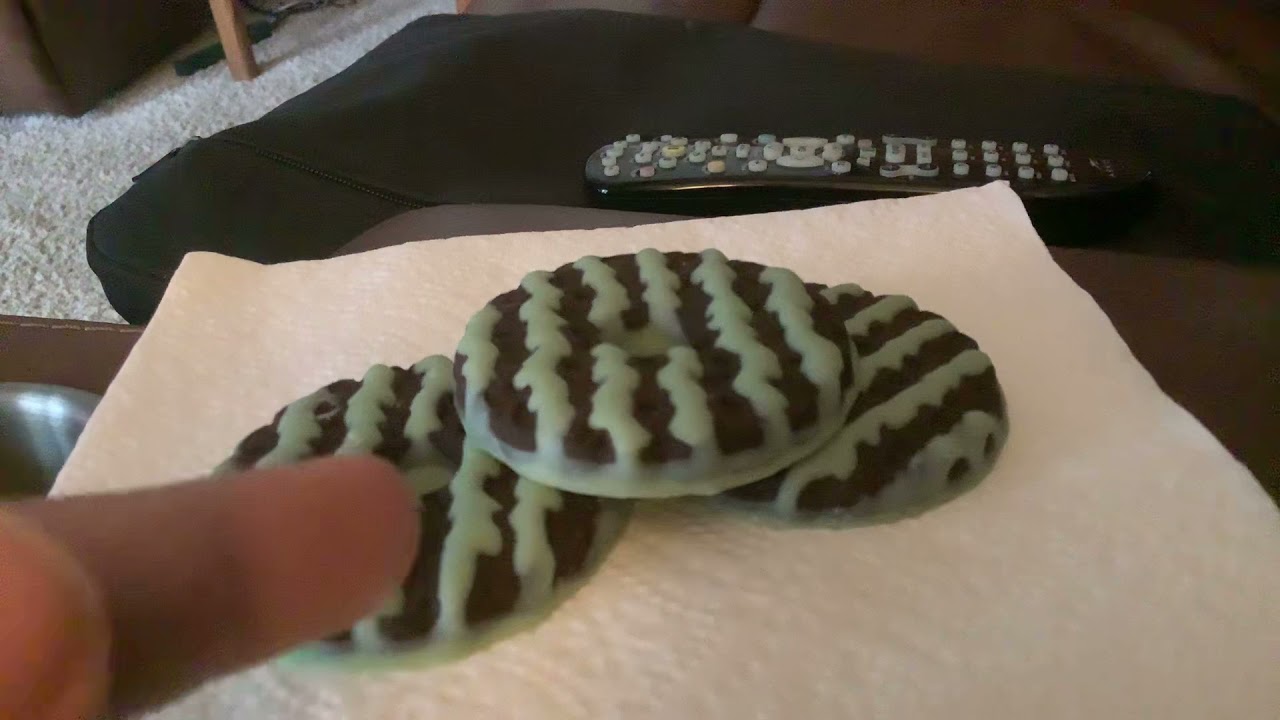 Mint Striped Fudge Cookies