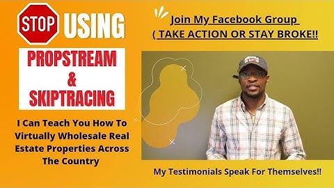 PropStream & SkipTracing (DO NOT WORK AT ALL)