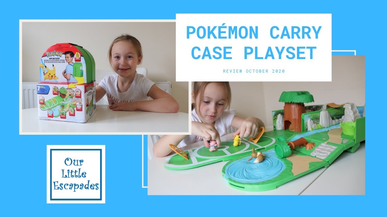 Pokémon Carry Case Playset - Discovering The World of Pokemon Inside The  Backpack 