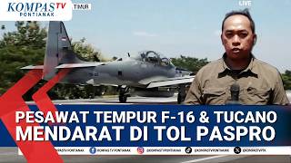 4 Indonesian Air Force Fighter Jets Test Emergency Landing Strip on Pasuruan-Probolinggo Toll Roa...