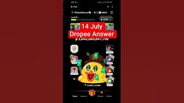 Dropee Question of the day answer 🔥 Dropee 14 July Question of the day answer 🔥 Today Dropee code