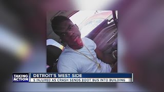 Detroit teen's family says he did not cause crash with DDOT bus that hurt 5
