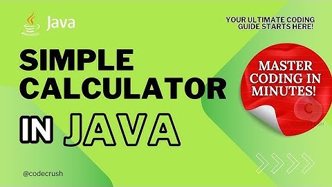 Calculator In Java | Calculator Program In Java | Make a Simple Calculator Using Switch Case In Java