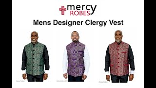 Mens Designer Clergy Vest #mercyrobes #mensfashion #new #trending #vest #clergy