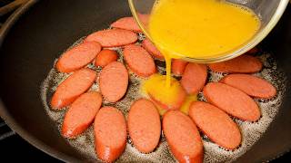 Pour 3 Eggs Over 1 Sausage! Quick & Delicious Breakfast in Minutes