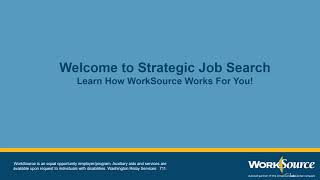 Strategic Job Search
