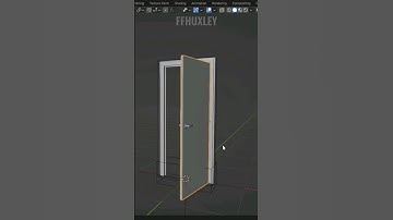How to add a Rigged door in Blender! #3d #blender3d #fyp #viral #easy #shorts