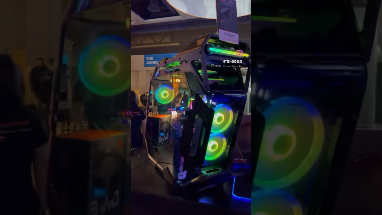 RGB Gaming chair with a Fan! Gaming couch and 🔥Gaming PC