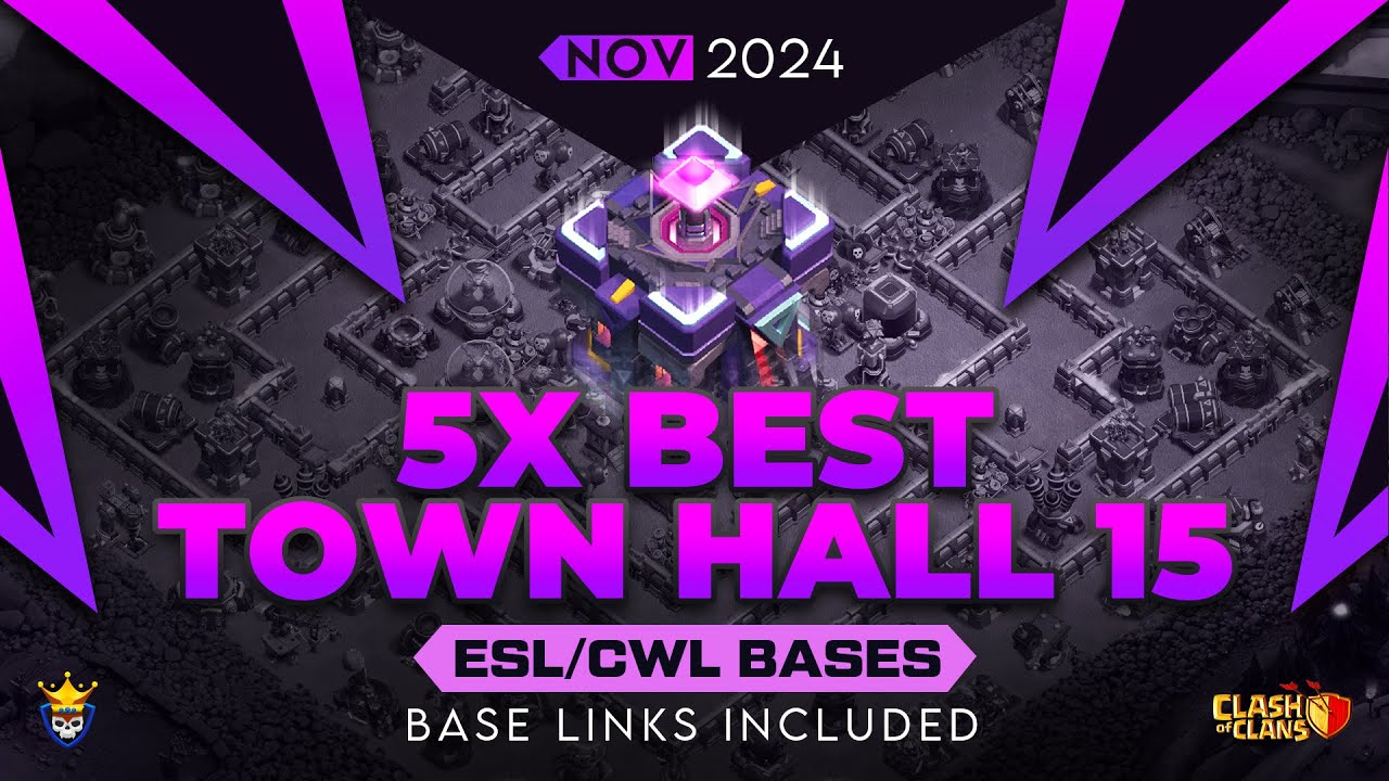 5 NEW TH15 War Bases After TH17 UPDATE | Clash of Clans