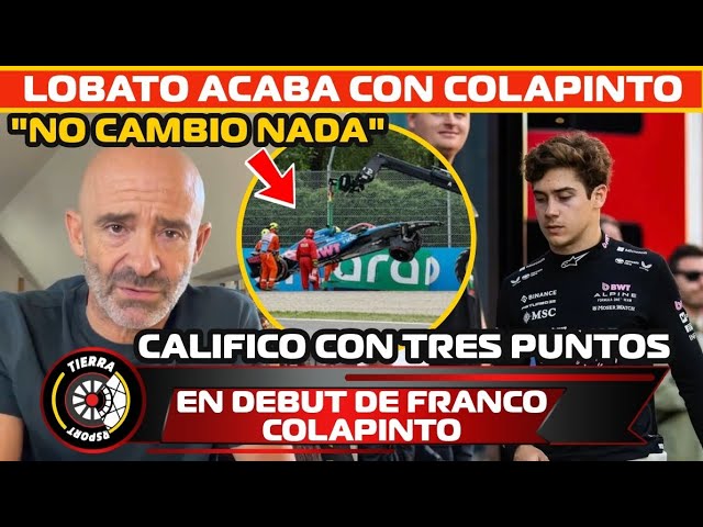 ¡NO CAMBIO NADA! LOBATO SE VA FUERTE CON COLAPINTO CALIFICA CON TRES PUNTOS EN SU DEBUT CON ALPINE