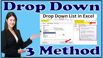 3 Method to Create a Drop Down List in Excel HINDI│एक्सल में ड्राप डाउन लिस्ट बनाने के 3 तरीके
