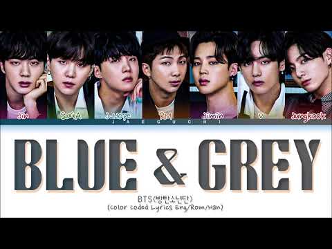BTS - BLUE & GREY. easy lyrics / ENG SUB - YouTube