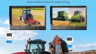 📹🚚 10.1" Dual-Wired Backup Camera System – Heavy Duty Rear View for Trucks & Equipment!