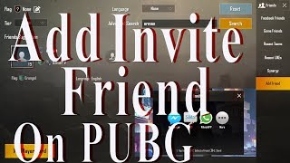 How To Add Friend On PUBG || How To Invite Friend On Whatsapp || How To Add Facebook Friend On PUBG screenshot 3